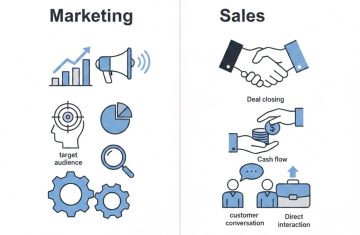 الفرق بين التسويق والمبيعات